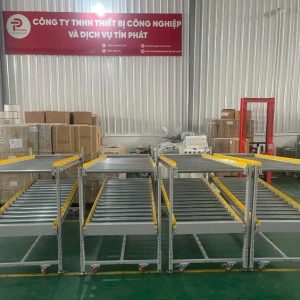 Cấu tạo băng tải con lăn tự do