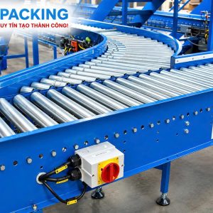 Cấu tạo băng tải con lăn nhập làn