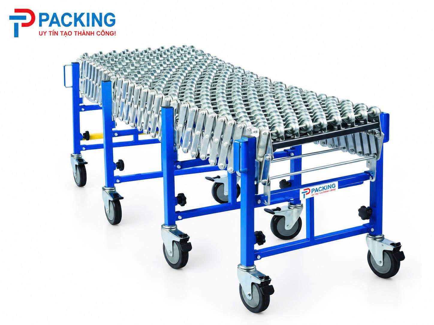 Ưu điểm băng tải con lăn xếp